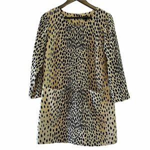 J. Crew Animal Leopard Print Shift Dress- sz 8